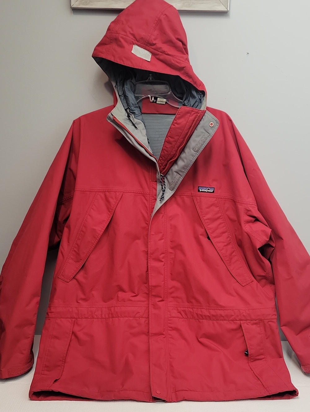 Vintage Patagonia red waterproof storm jacket size XL unisex mens womens